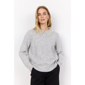 NWT SOYA CONCEPT Nessie 61 Light Grey Pearl Knit